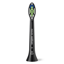Load image into Gallery viewer, Philips Sonicare W2 Optimal White Brush Heads, Black 6 Pack HX6066/91 - front view