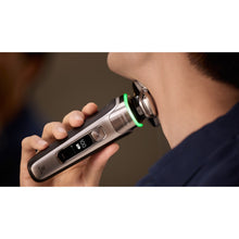Load image into Gallery viewer, Philips Shaver Series i9000 Prestige Wet & Dry with SkinIQ XP9205/05 - in use