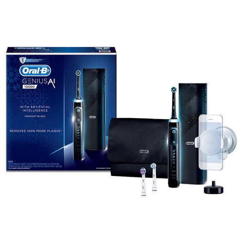 Oral-B Genius AI 10000 Black Electric Toothbrush with Artificial Intelligence GXAIB - Get a Cut NZ