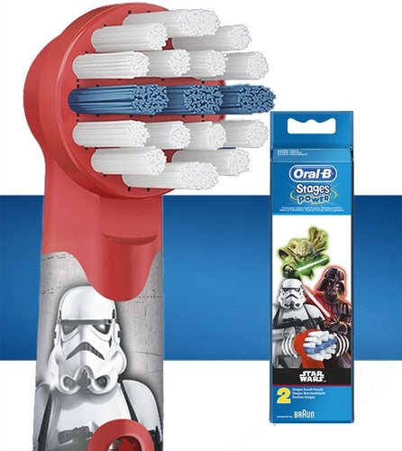 Oral-B stages Kids Brush head replacement 2 Star Wars – 2 pack EB10-2S - Get a Cut NZ