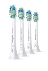 Philips Sonicare C2 Optimal Plaque Defence standard brush heads, White 4 pack HX9024/67 - Get a Cut NZ