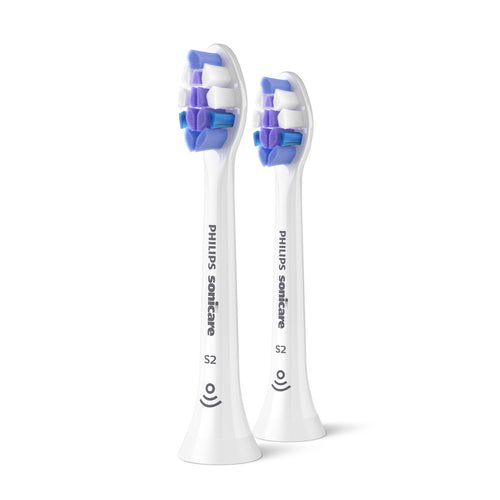 Philips Sonicare S2 Sensitive Brush Heads, White 2 Pack HX6052/14 - product