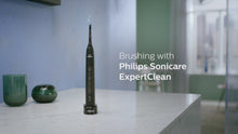 Load and play video in Gallery viewer, Philips Sonicare ExpertClean Electric Toothbrush, Black HX9618/01
