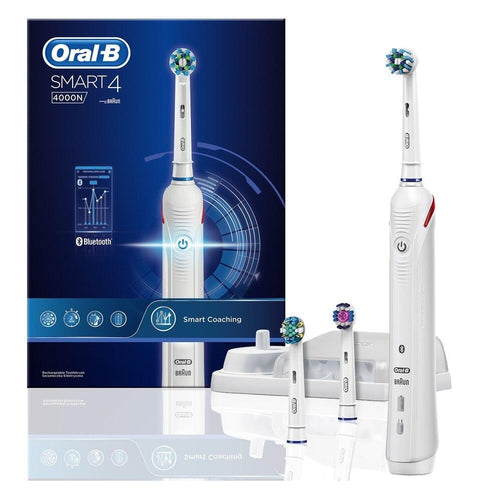 Braun Oral-B Smart 4 4000 Electric Rechargeable Toothbrush S4000 - Get a Cut NZ