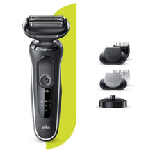 Load image into Gallery viewer, Braun Series 5 wet and dry shaver with charging station and 2 EasyClick attachments 50-W4650cs - Get a Cut NZ
