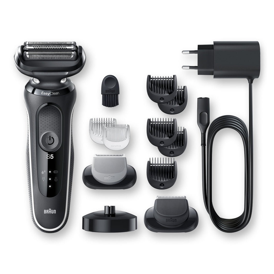 Braun Series 5 wet and dry shaver with charging station and 2 EasyClick attachments 50-W4650cs - Get a Cut NZ
