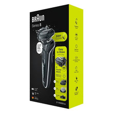 Load image into Gallery viewer, Braun Series 5 wet and dry shaver with charging station and 2 EasyClick attachments 51-W4650CS - Get a Cut NZ
