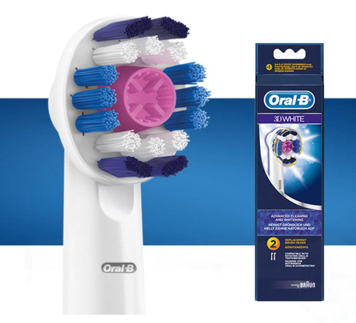 Oral-B 3D White Replacement Electric Toothbrush Heads EB18P-2 - Get a Cut NZ