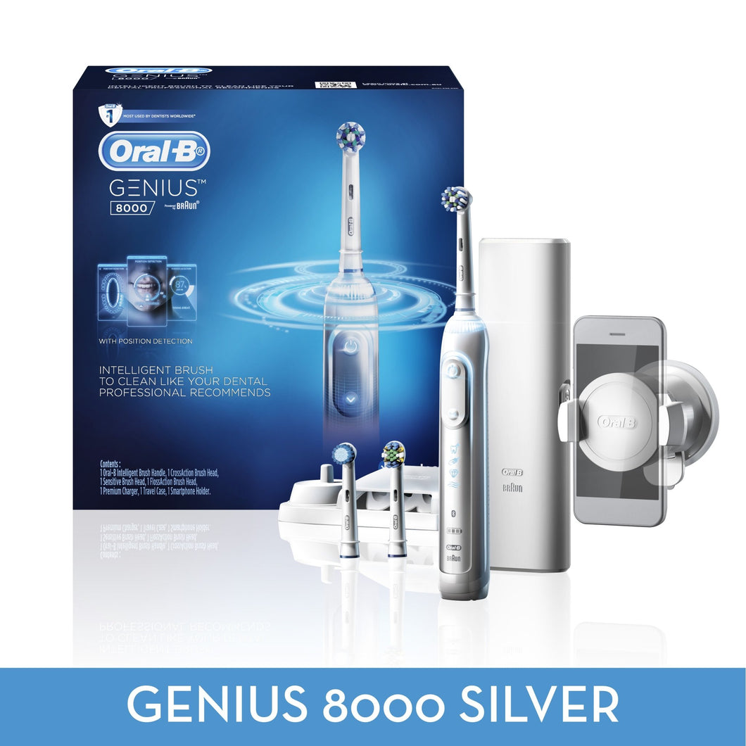 Oral-B GENIUS 8000 Electric Rechargeable Toothbrush G8000S - Get a Cut NZ