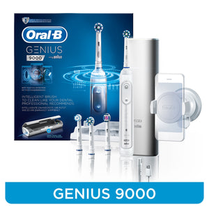Oral-B GENIUS 9000 White Electric Rechargeable Toothbrush G9000W - Get a Cut NZ