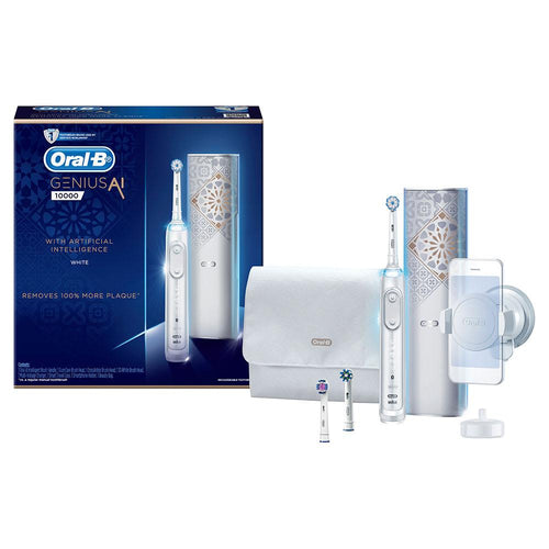 Oral-B Genius AI Toothbrush 10000 White with Artificial Intelligence GXAIW - Get a Cut NZ