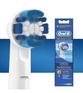 Oral-B Precision Clean Replacement Brush Heads – 2 Pack EB20-2 - Get a Cut NZ