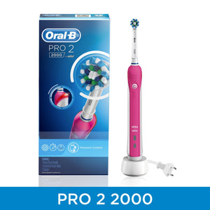 Oral-B PRO 2 2000 Pink Electric Rechargeable Toothbrush PRO2000P - Get a Cut NZ