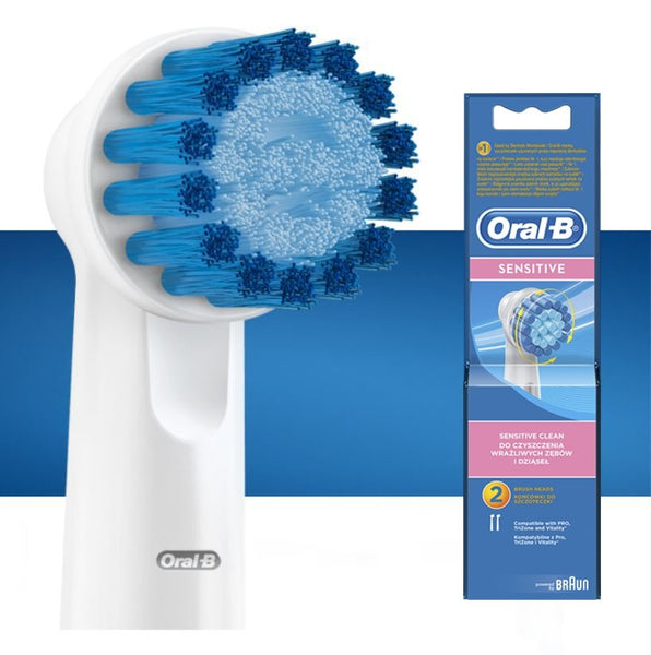 Oral-B Sensitive Gum Care Replacement Brush Heads – 2 pack EB17