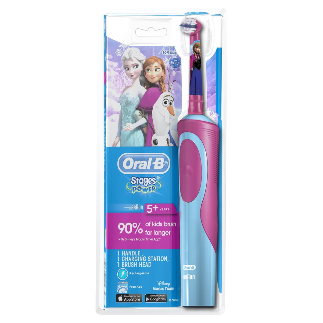 Oral-B Stages Frozen Power Kids Electric Toothbrush D12K-F - Get a Cut NZ