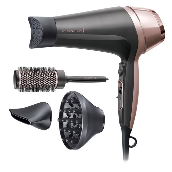 Straight hair store with hair dryer