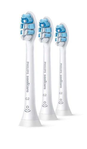 Philips Sonicare G2 Optimal Gum Care standard brush heads, White 3 pack HX9033/67 - Get a Cut NZ