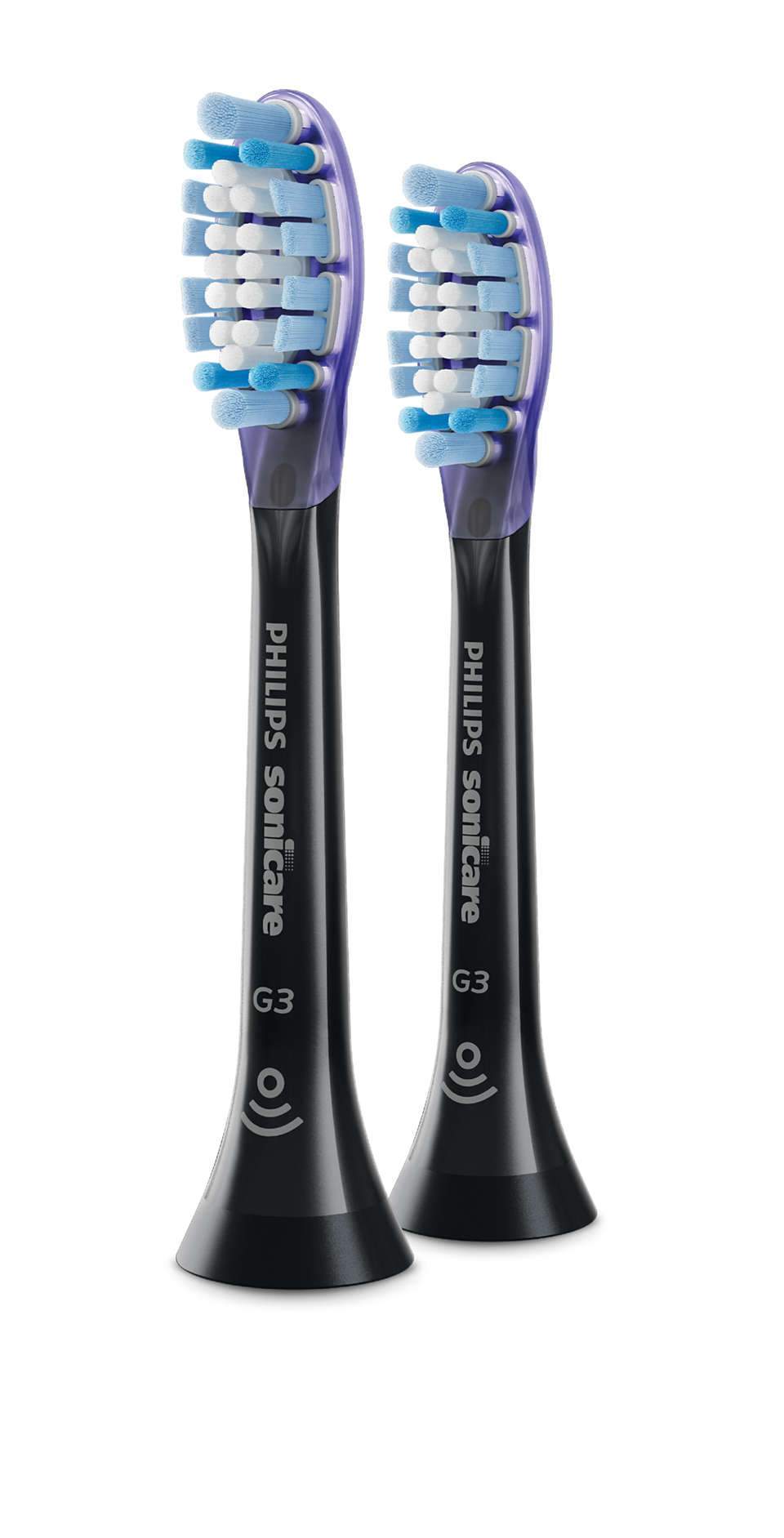 Philips Sonicare G3 Premium Gum Care standard brush heads, Black 2 pack HX9052/96 - Get a Cut NZ