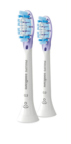 Philips Sonicare G3 Premium Gum Care standard brush heads, White 2 pack HX9052/67 - Get a Cut NZ